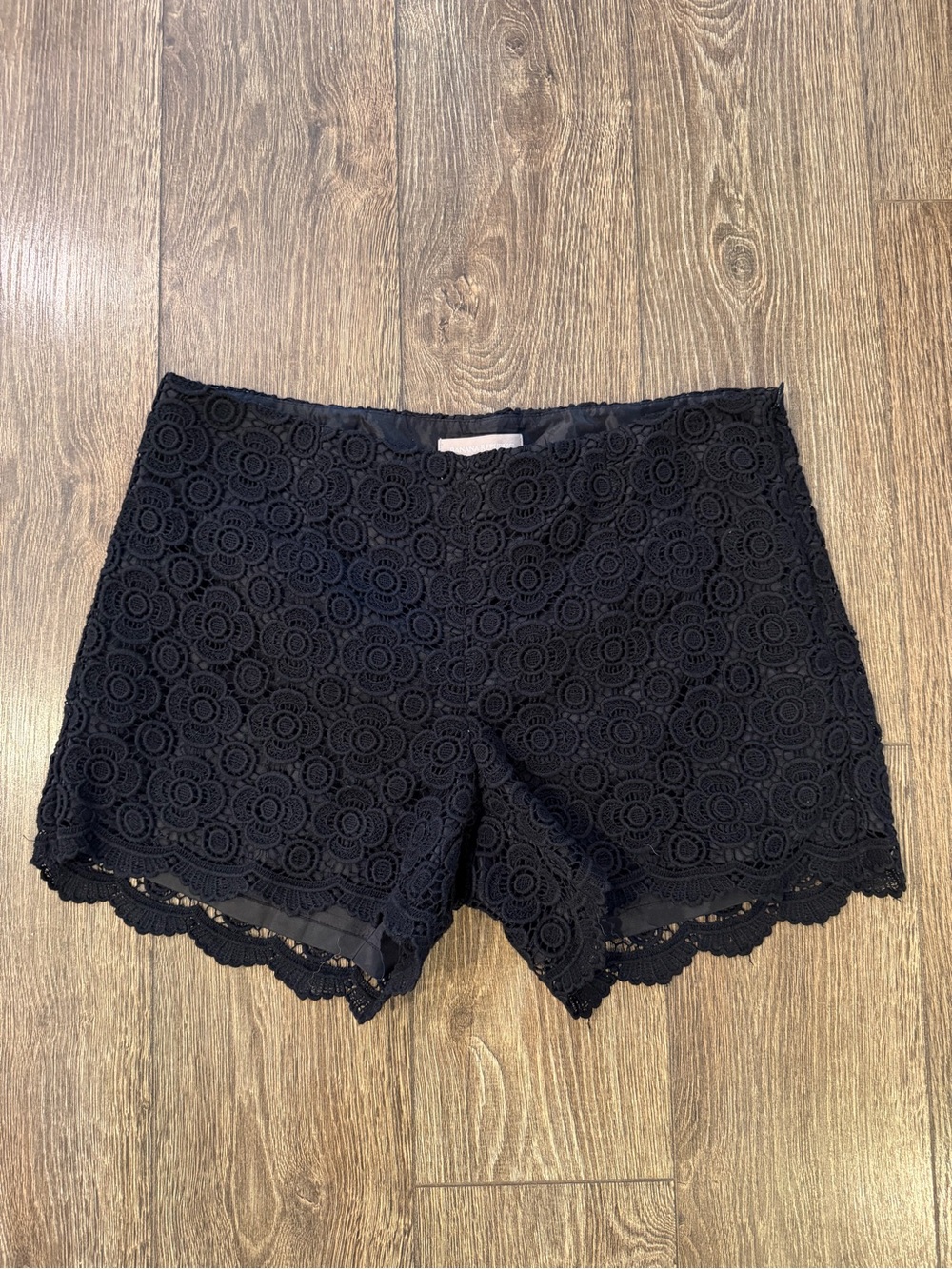 Banana Republic Black Crochet Lace Skort Shorts